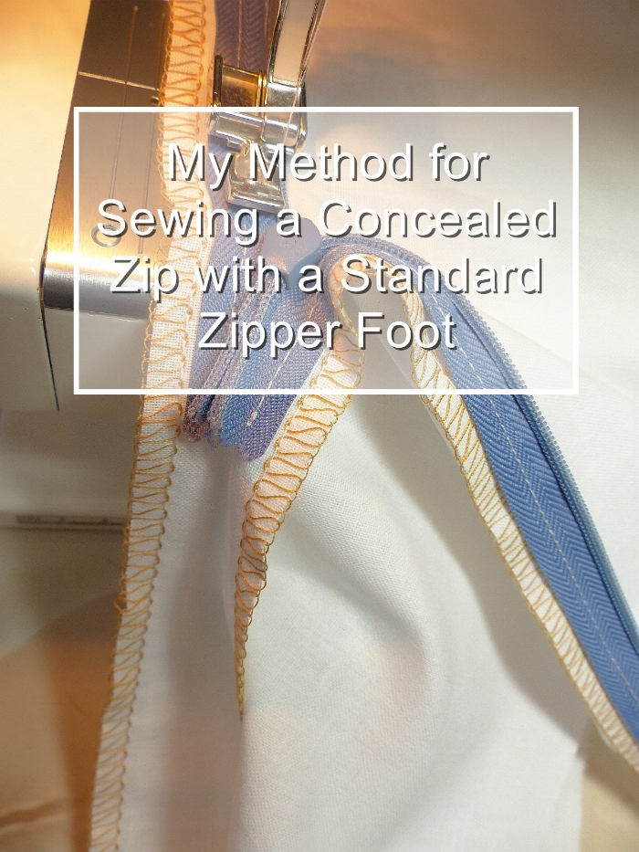 Concealed zip method