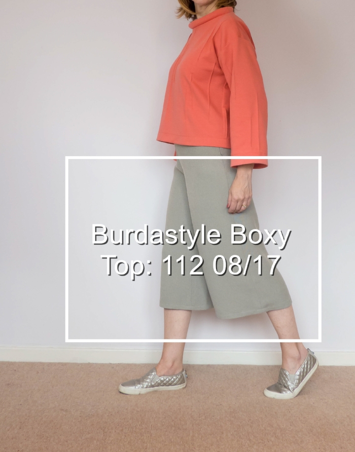 Burda Style boxy top: 112 08/17