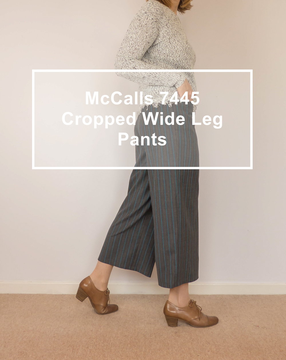 McCalls 7445 cropped wide leg pants