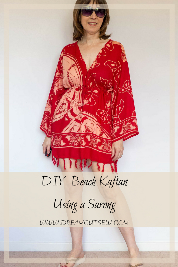 DIY Beach Kaftan Using a Sarong