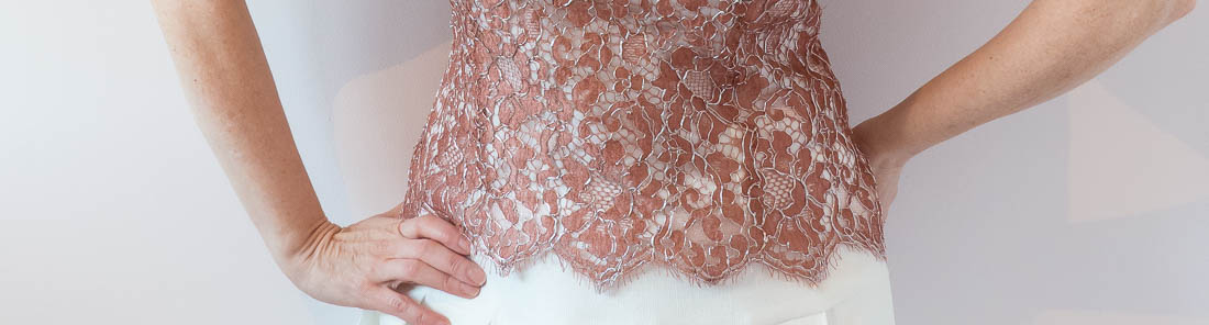 Couture lace top using McCalls 7540