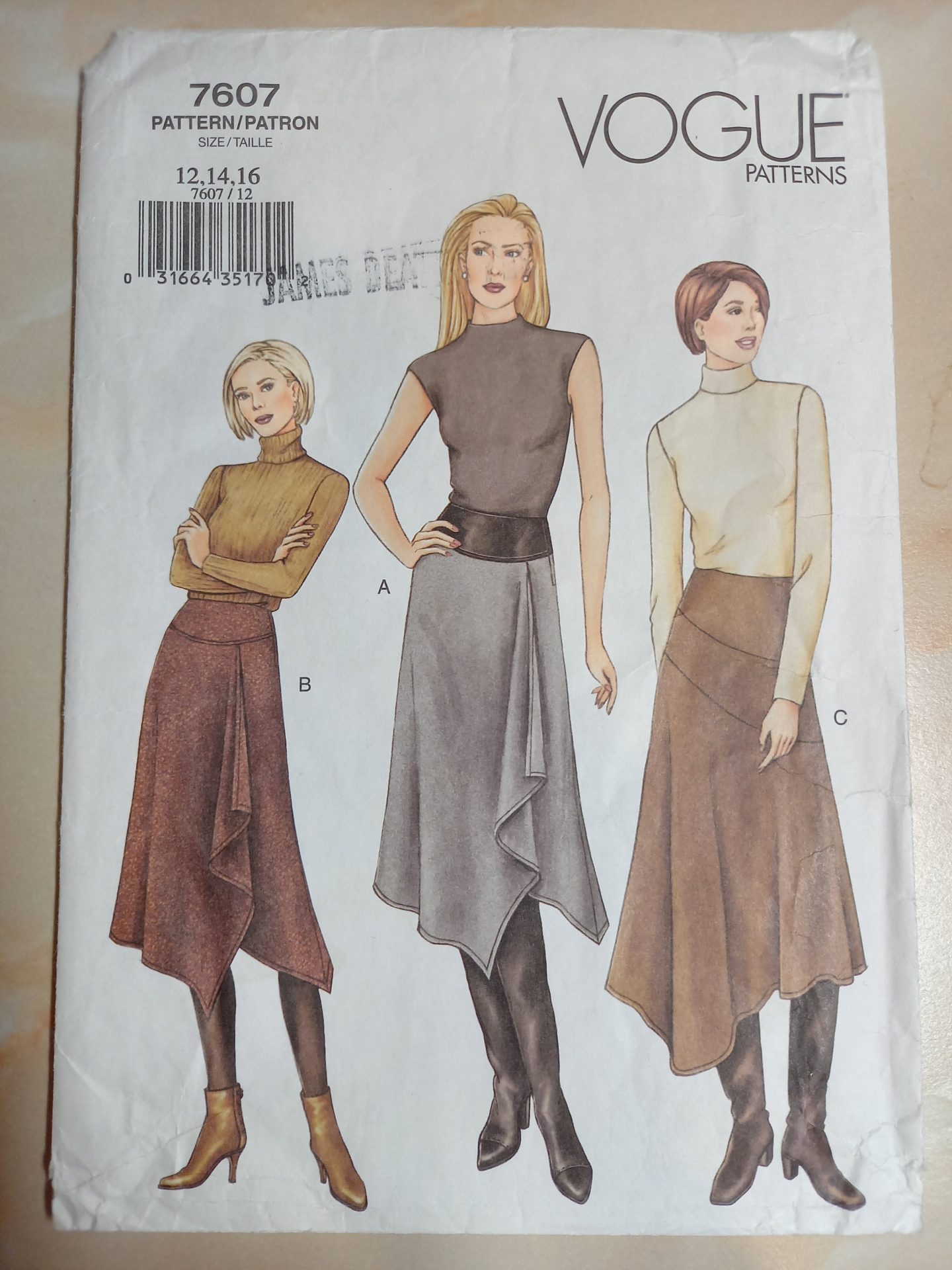 Vogue Asymmetric Drape Skirt