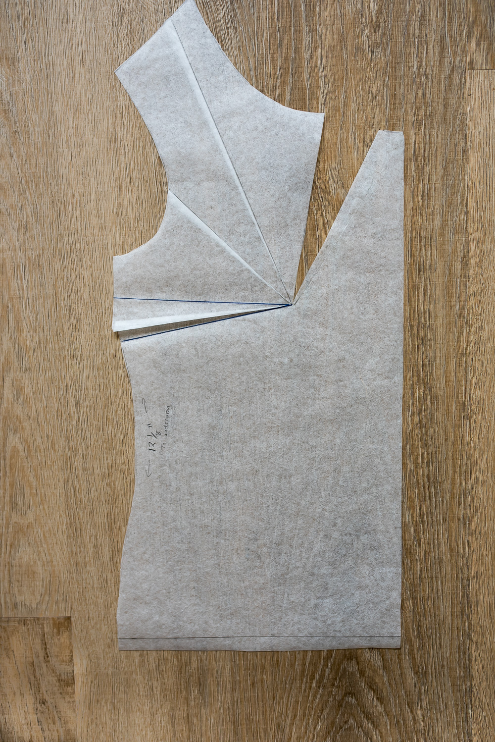 Front bodice pattern manipulation