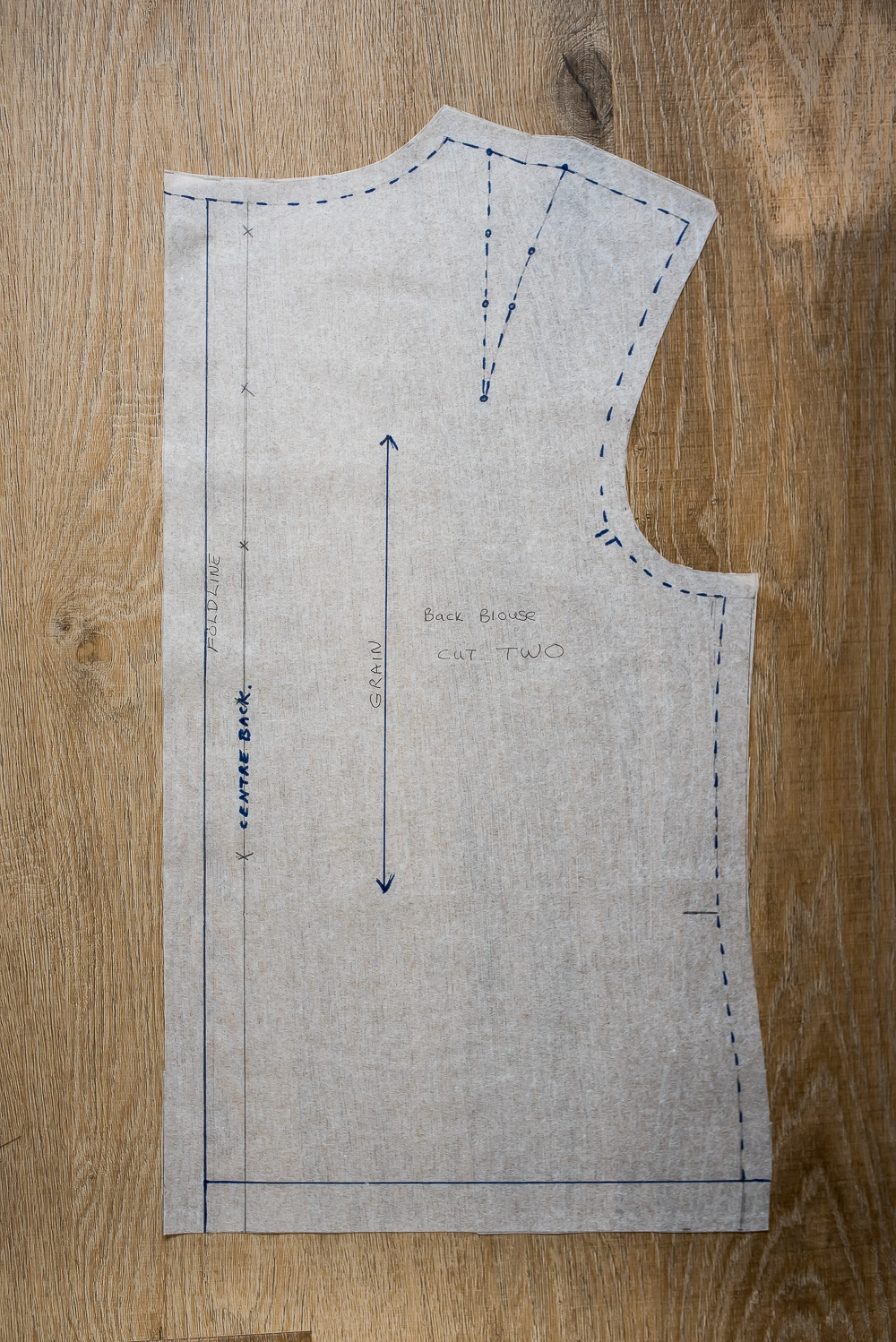 Drafting my own blouse
Back bodice