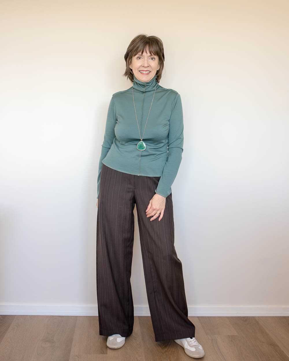 Grasser Patterns Turtleneck Top