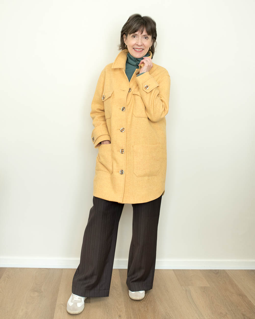 Grasser Patterns Turtleneck Top