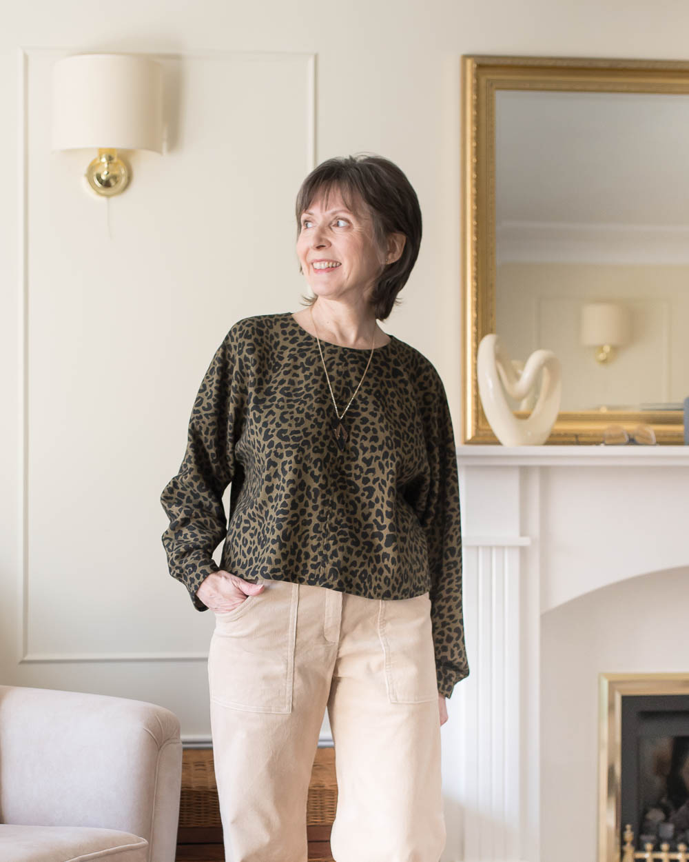 Same Top Two Different Fabrics
Leopard version