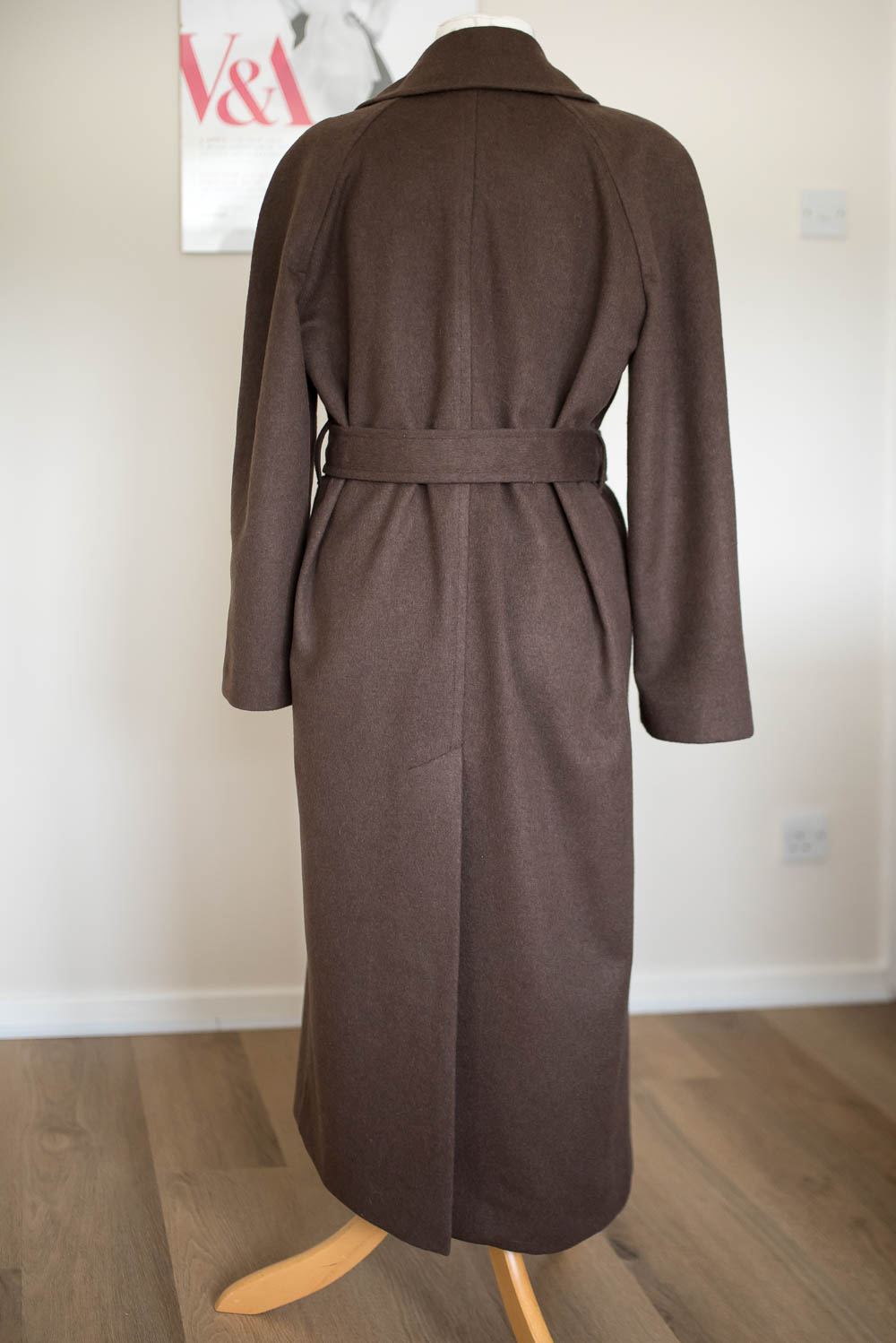 Brown Mysaria Wrap Coat By Vikisews