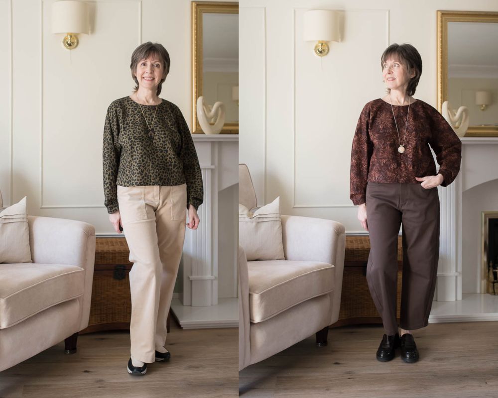 Same Top Two Different Fabrics