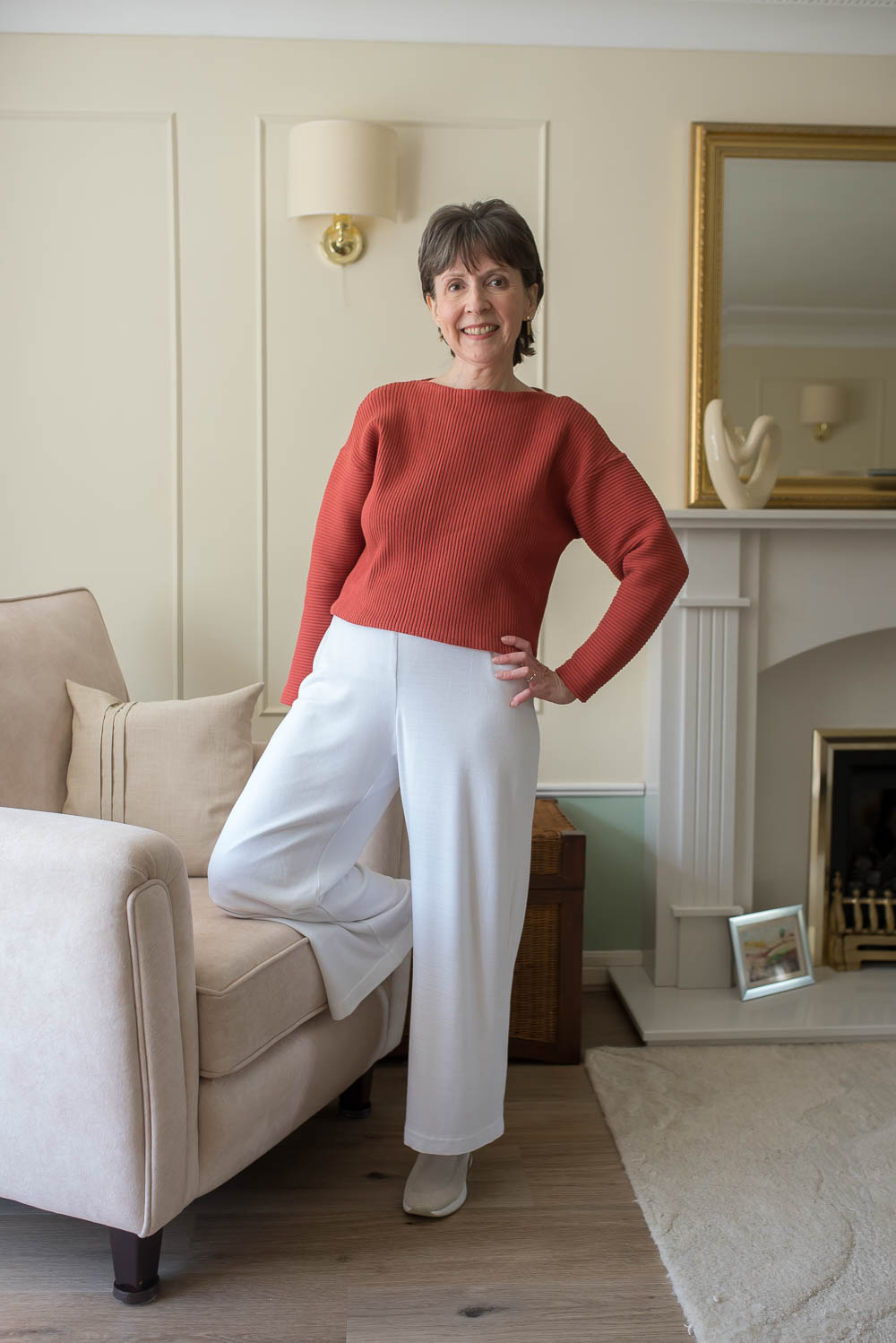 Self-Drafted Cotton Rib Sweater