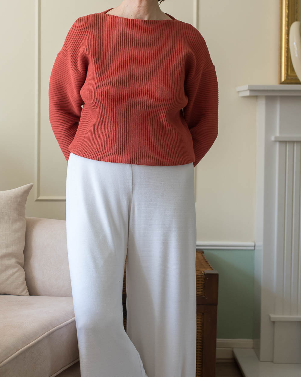 Self-Drafted Cotton Rib Sweater