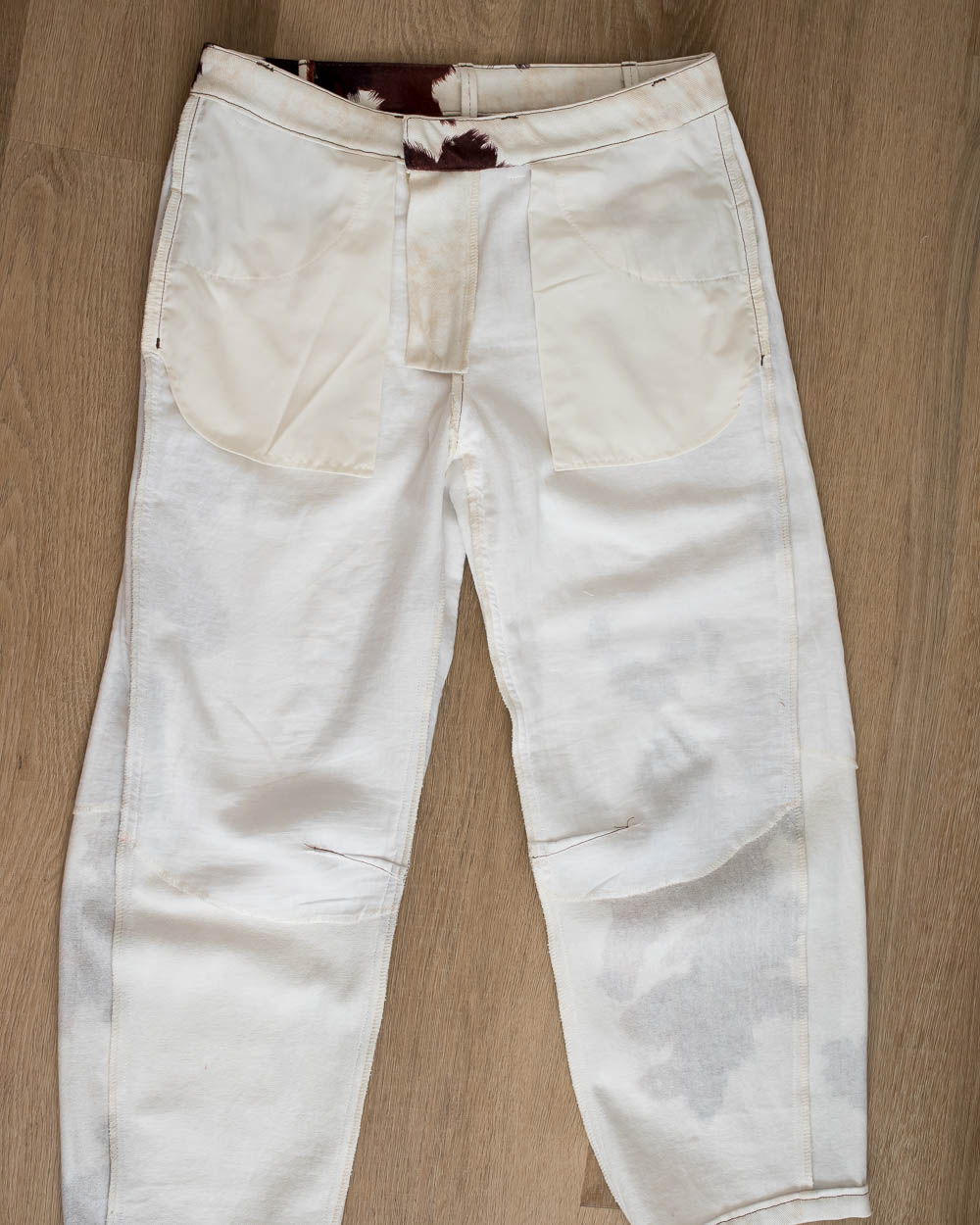Muslin interlining of jeans