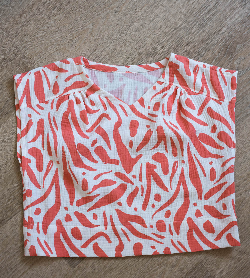 Self-Drafted Double Gauze Top